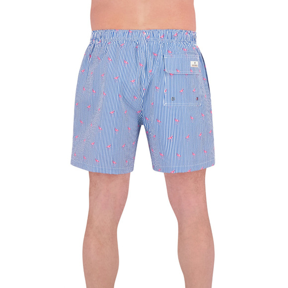 Rainforest Stripe Flamingo Print Seersucker 7" Swim Trunks Mens Size‎ Small NWT - Picture 14 of 14